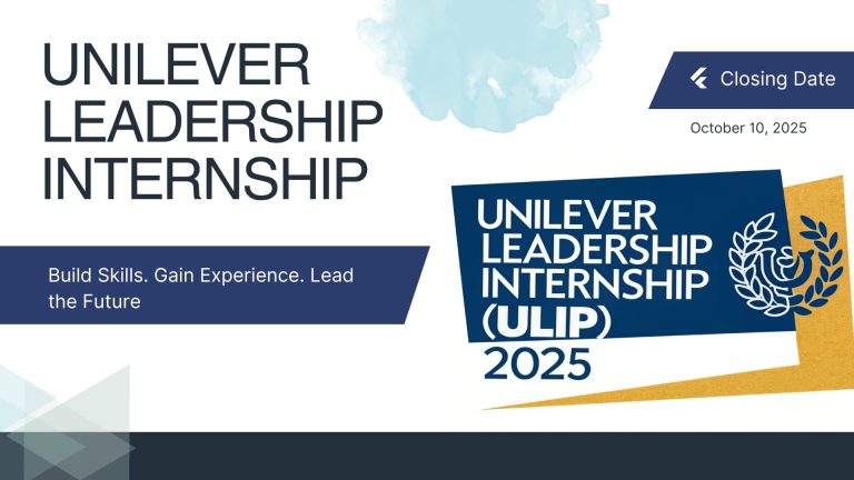 Unilever Leadership Internship Programme  Marketing