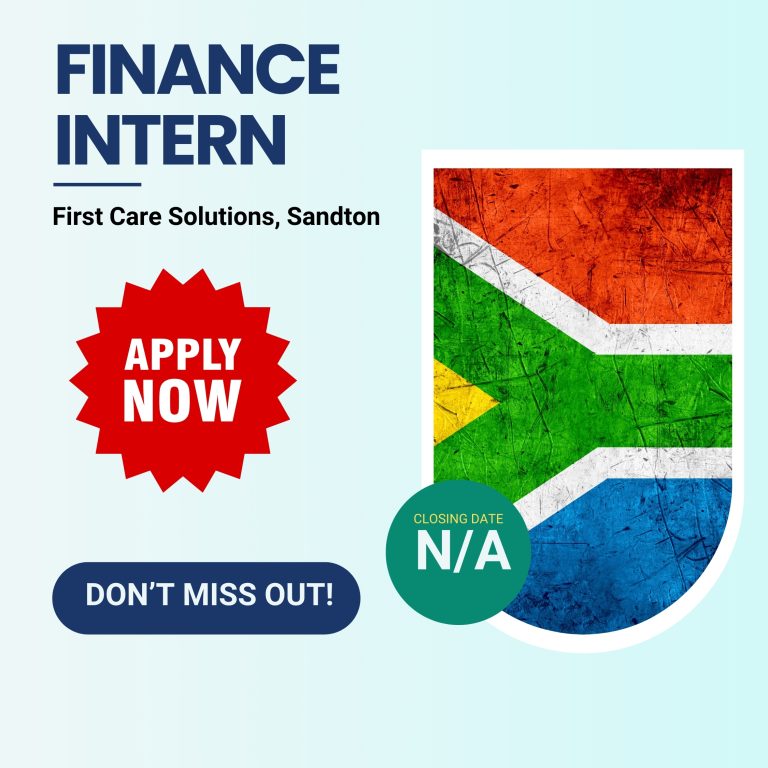 Finance Intern – First Care Solutions, Sandton