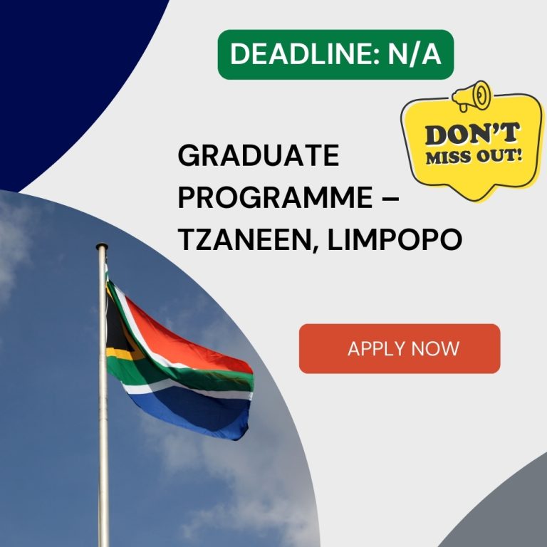 Graduate Programme – Tzaneen, Limpopo