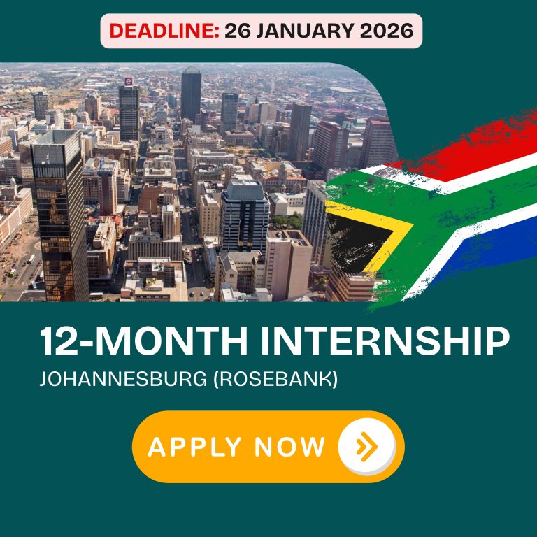 12-Month Internship – Johannesburg (Rosebank)