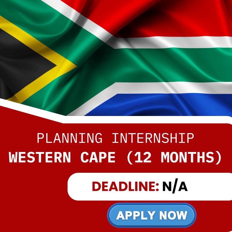 Planning Internship – Western Cape (12 Months)