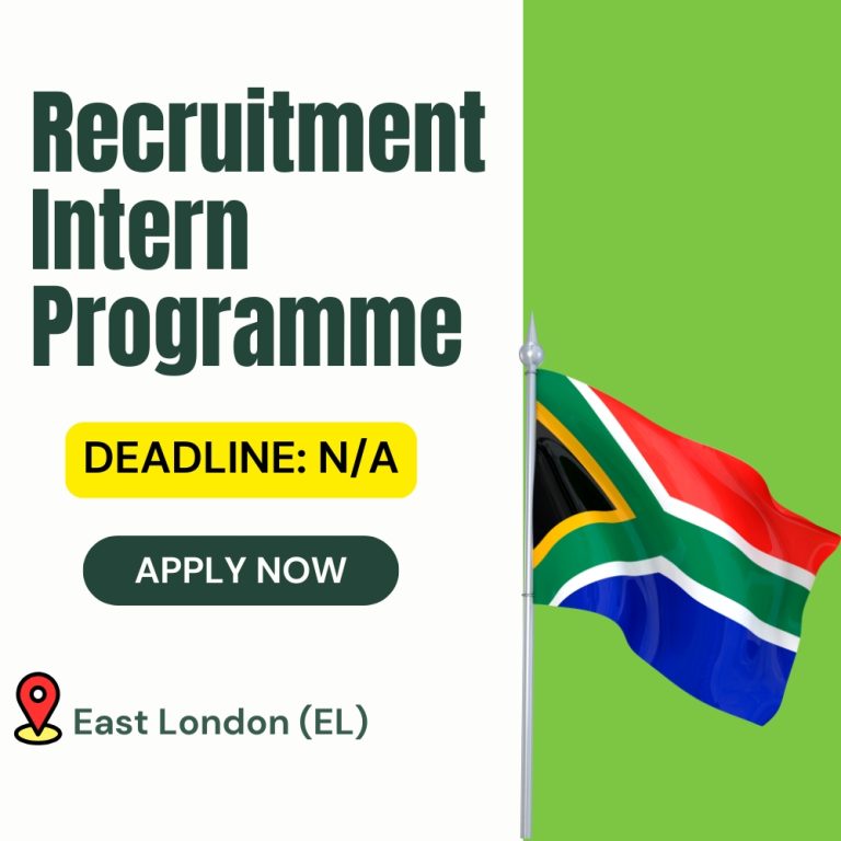 Recruitment Intern Programme – East London & Johannesburg